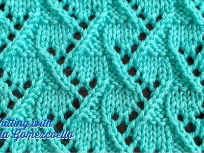 TEJIDOS A DOS AGUJAS: 83- Zigzag Irregular.KNITTING WITH TWO NEEDLES: Zigzag Uneven