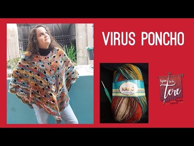 Virus Poncho a Crochet, Paso a Paso.