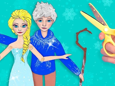 15 Trucos Y Manualidades Para Muñecas De Papel De Frozen. La Historia De Elsa Y Jack Frost