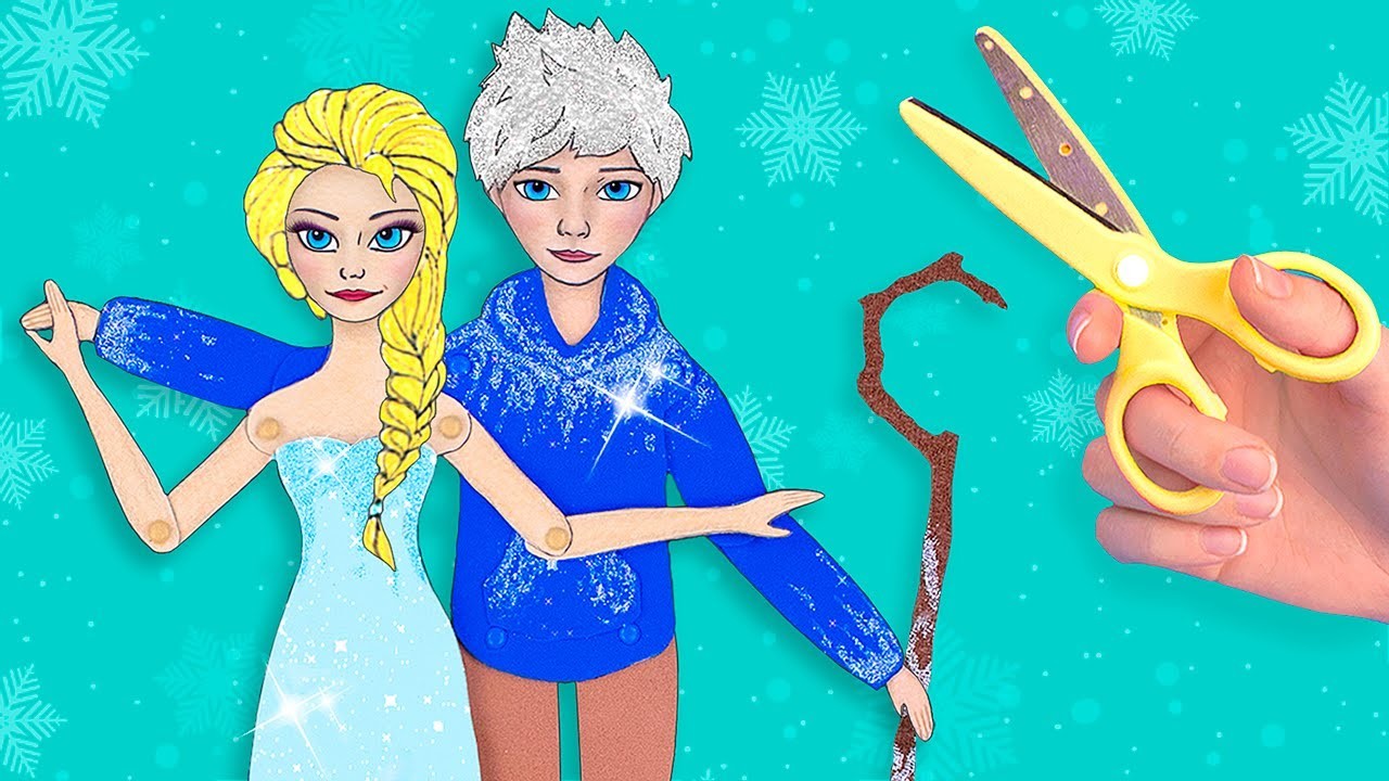 15 Trucos Y Manualidades Para Muñecas De Papel De Frozen. La Historia De Elsa Y Jack Frost