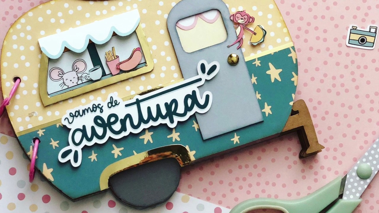 ÁLBUM DE SCRAPBOOKING CON LA COLECCIÓN ¨AVENTURA¨ DE IRIRI ESTUDIO