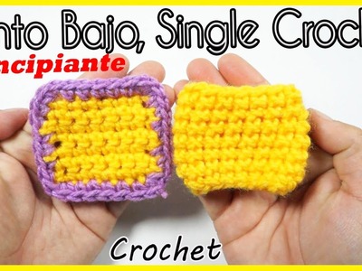 ????Aprende a tejer: PUNTO BAJO (SINGLE CROCHET) - Curso gratis de crochet para Principiantes❣????