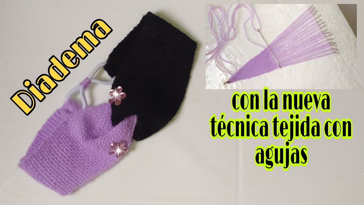 Diadema  Tejida Con Tiras Cruzadas.  headbands. Nueva técnica de tejido.amazing weaving technique????