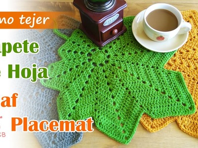 [ENG Sub] Autumn Leaves Crochet Placemat - Tapete de Hoja Otoñal - Chestnut Leaf Doily
