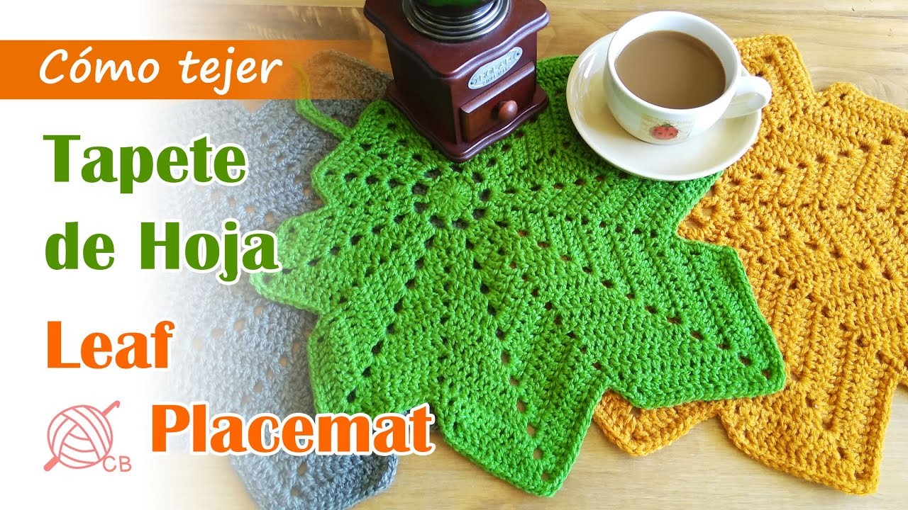 [ENG Sub] Autumn Leaves Crochet Placemat - Tapete de Hoja Otoñal - Chestnut Leaf Doily