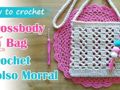 [ENG Sub] Cute Crossbody Bag - Bolso Morral Fácil a Crochet - Easy Purse - Free Pattern - SS 2020