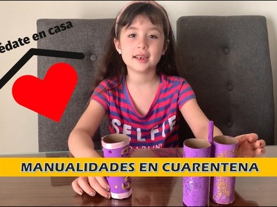 Haciendo manualidades en cuarentena. Quédate en casa. Las Aventuritas de Emma