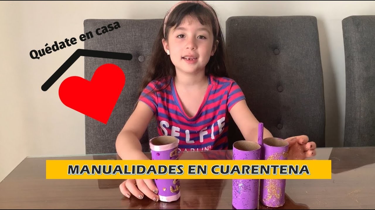 Haciendo manualidades en cuarentena. Quédate en casa. Las Aventuritas de Emma