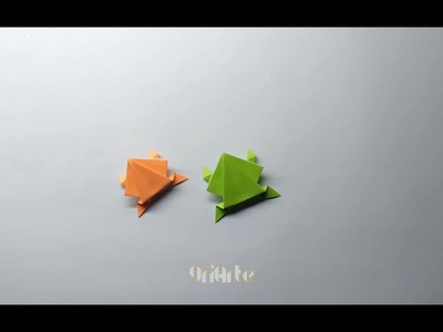Rana saltarina | Origami DIY Tutorial