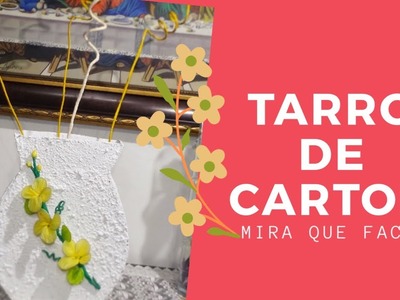 Tarro De Cartón y Arena Para Flores ???? , Como hacer (Manualidad) (Creatividad)