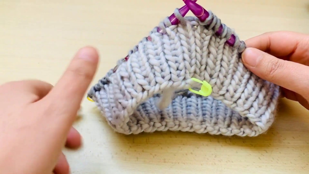 Aprende como tejer elástico sin costuras en dos agujas