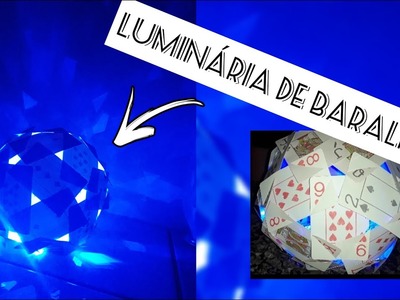 Artesanato com cartas de baralho - Parte 4| LUMINÁRIA