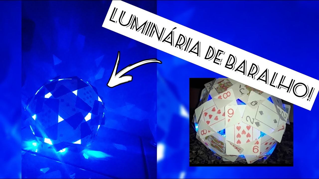 Artesanato com cartas de baralho - Parte 4| LUMINÁRIA