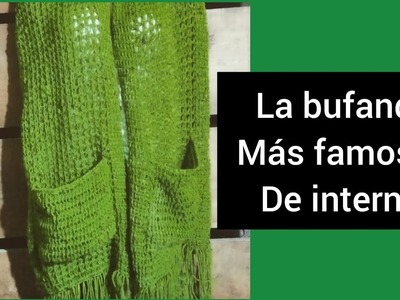 Bufanda con bolsos tejida en tunecino, la más famosa de internet