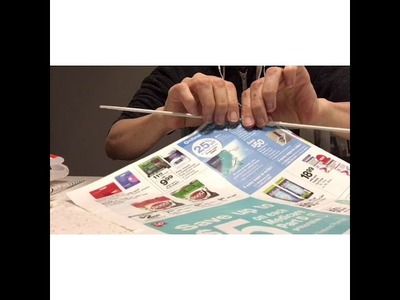 Como fazer canudinhos de jornal #canudinhodejornal #artesanato