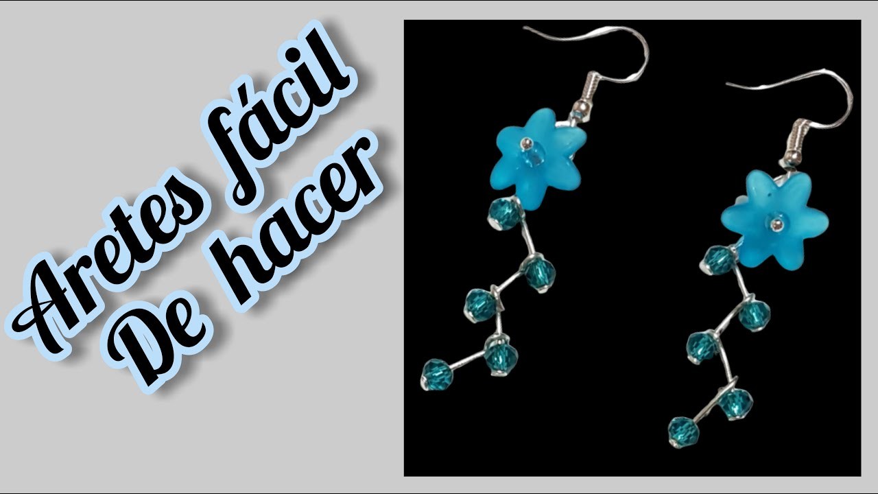 Cómo hacer aretes o pendientes muy fácil, paso a paso. DIY how to make earrings