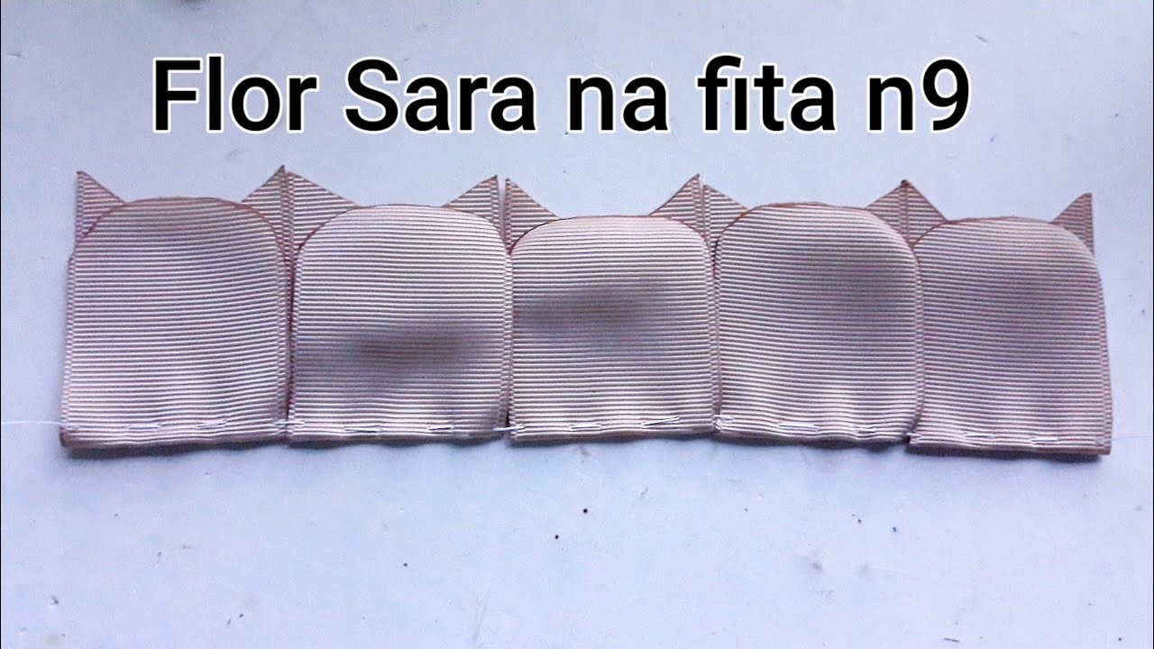Flor Sara na fita n9 by Sandra Monteiro