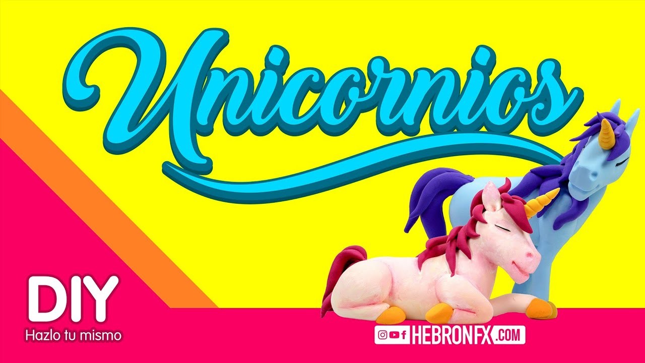 ♥♥ Hazlo tu mismo DIY ????UNICORNIO de FOAMY MOLDEABLE | Tutorial | CLAY. PLASTILINA paso a paso