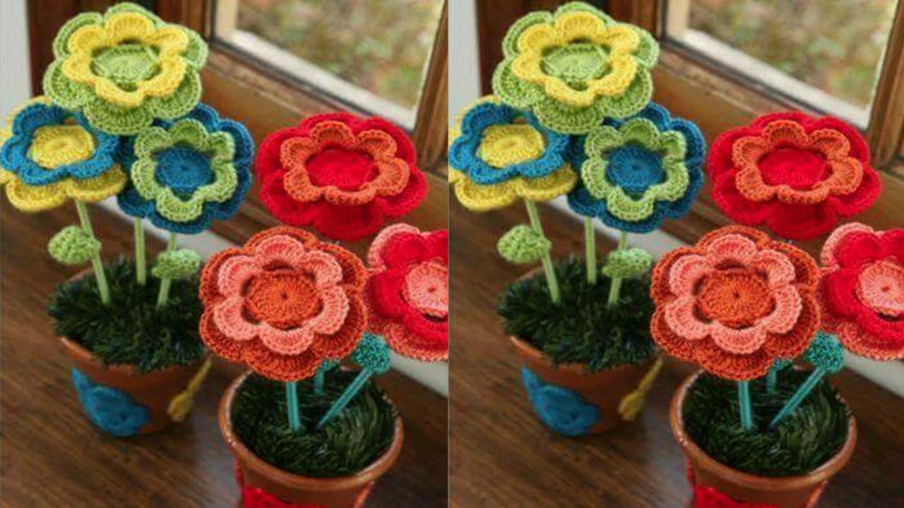 LAS MEJORES FLORES TEJIDAS EN CROCHET