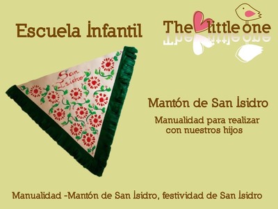Manualidades-infantiles-para-niños-2,3 años-Mantón-de-San-Isidro