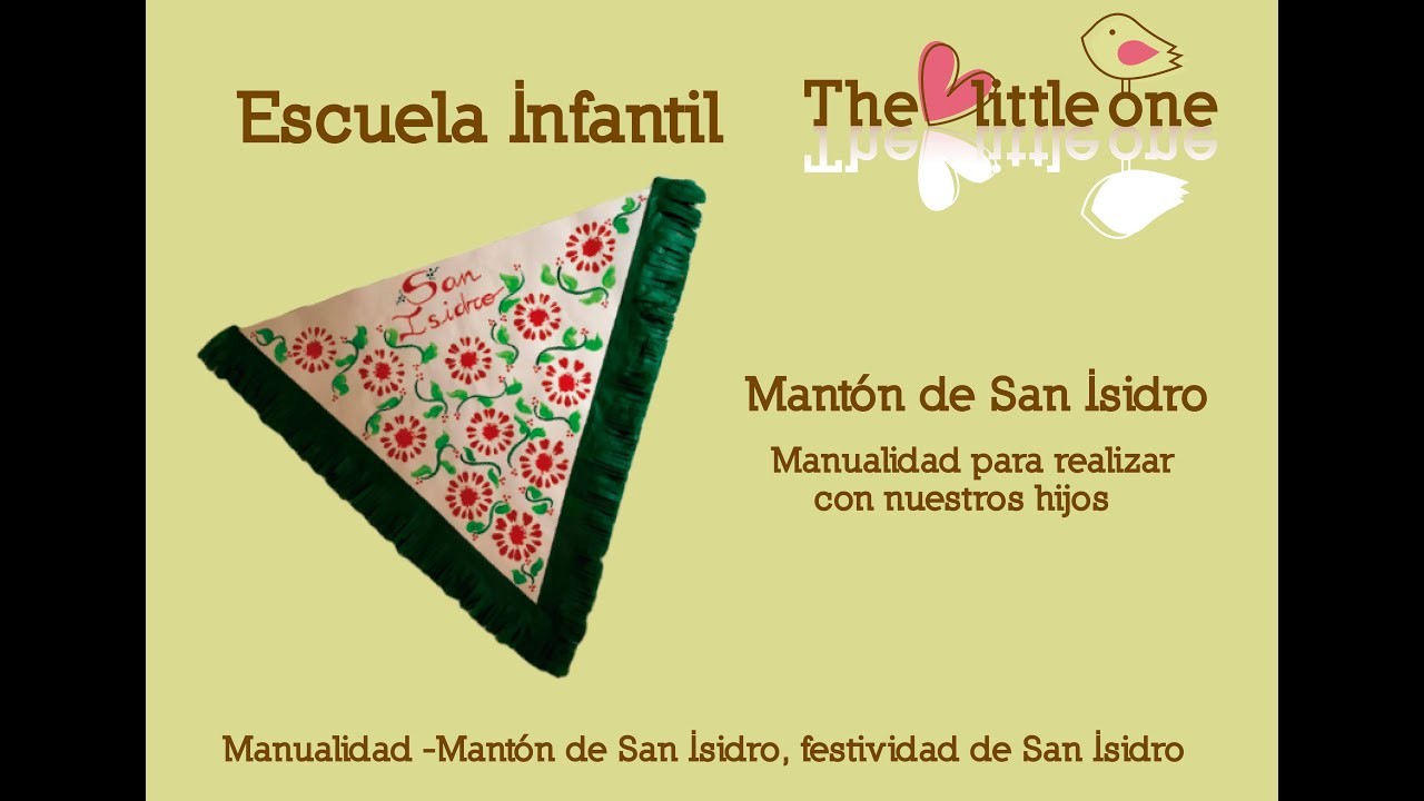 Manualidades-infantiles-para-niños-2,3 años-Mantón-de-San-Isidro