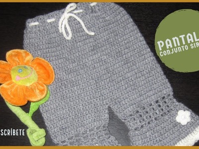 Pantalón para Bebita - Tejido a crochet - (Primera Parte Conjunto Sirenita)????????