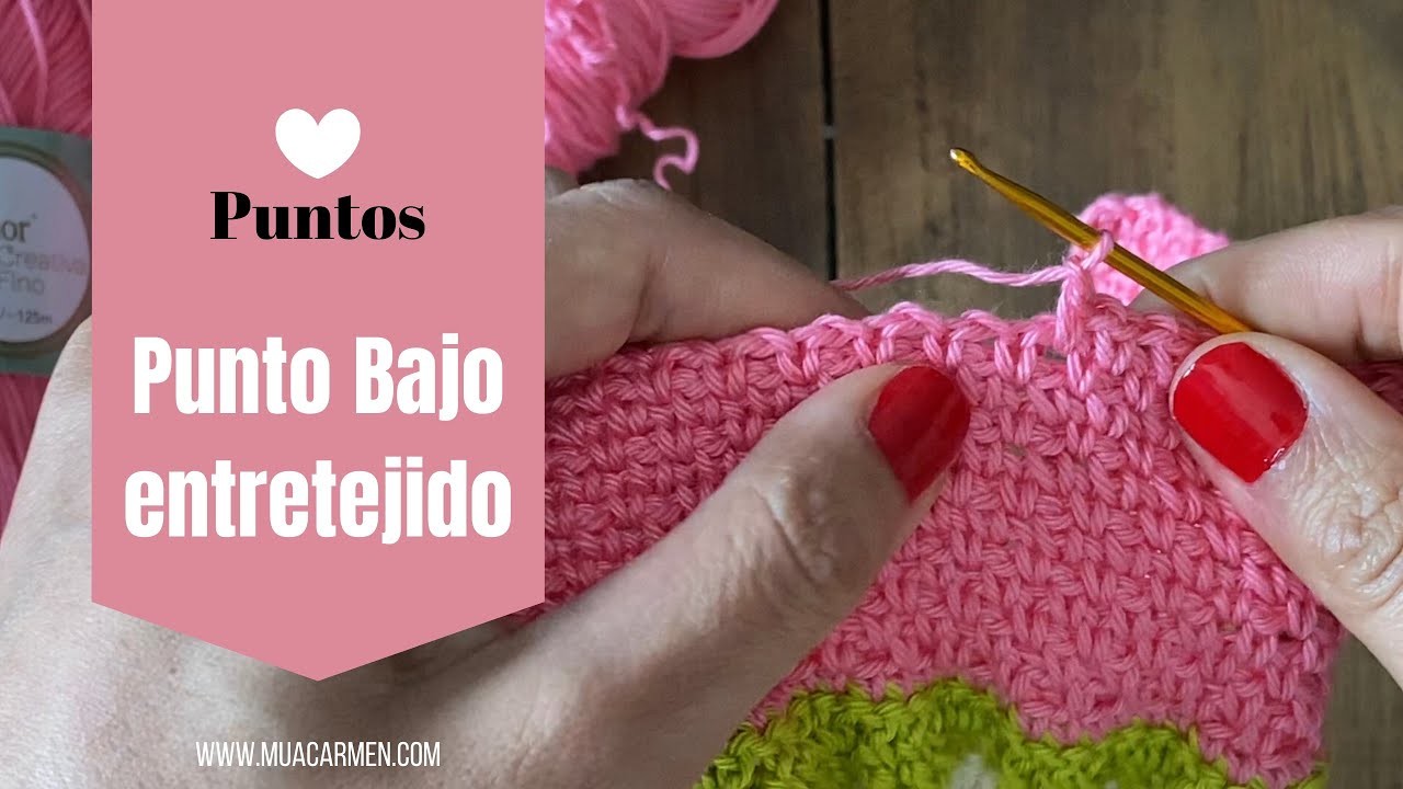 Punto Bajo entretejido a crochet | Tejer en Español