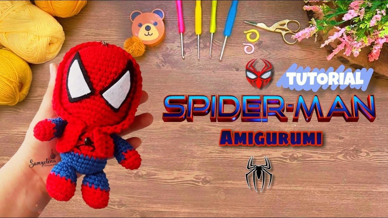 Tutorial Hombre Araña amigurumi Spider-Man