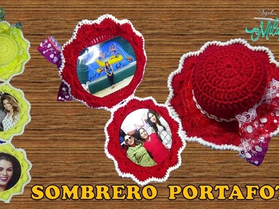 ZURDOS: Sombrero Portafoto tejido a crochet con sobras de las, lata y cds   REGALOS EN CUARENTENA