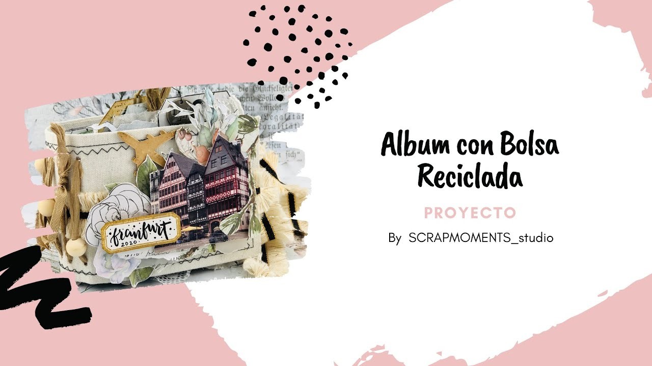 ALBUM CON TELA CANVAS. estructura facil de album scrapbook. By Scrapmoments