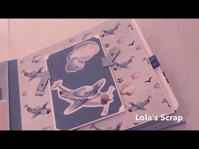 Álbum de bebé. Papeles de Amelie Prager. DIY Scrapbook