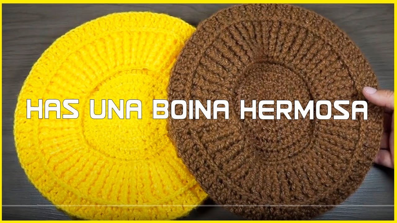 ????BOINA TEJIDA EN RELIEVES❤