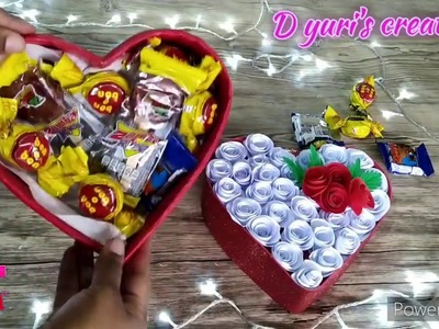 Cajita de corazón para San Valentín. DIY San valentine ideas.   DIY Heart box for valentine