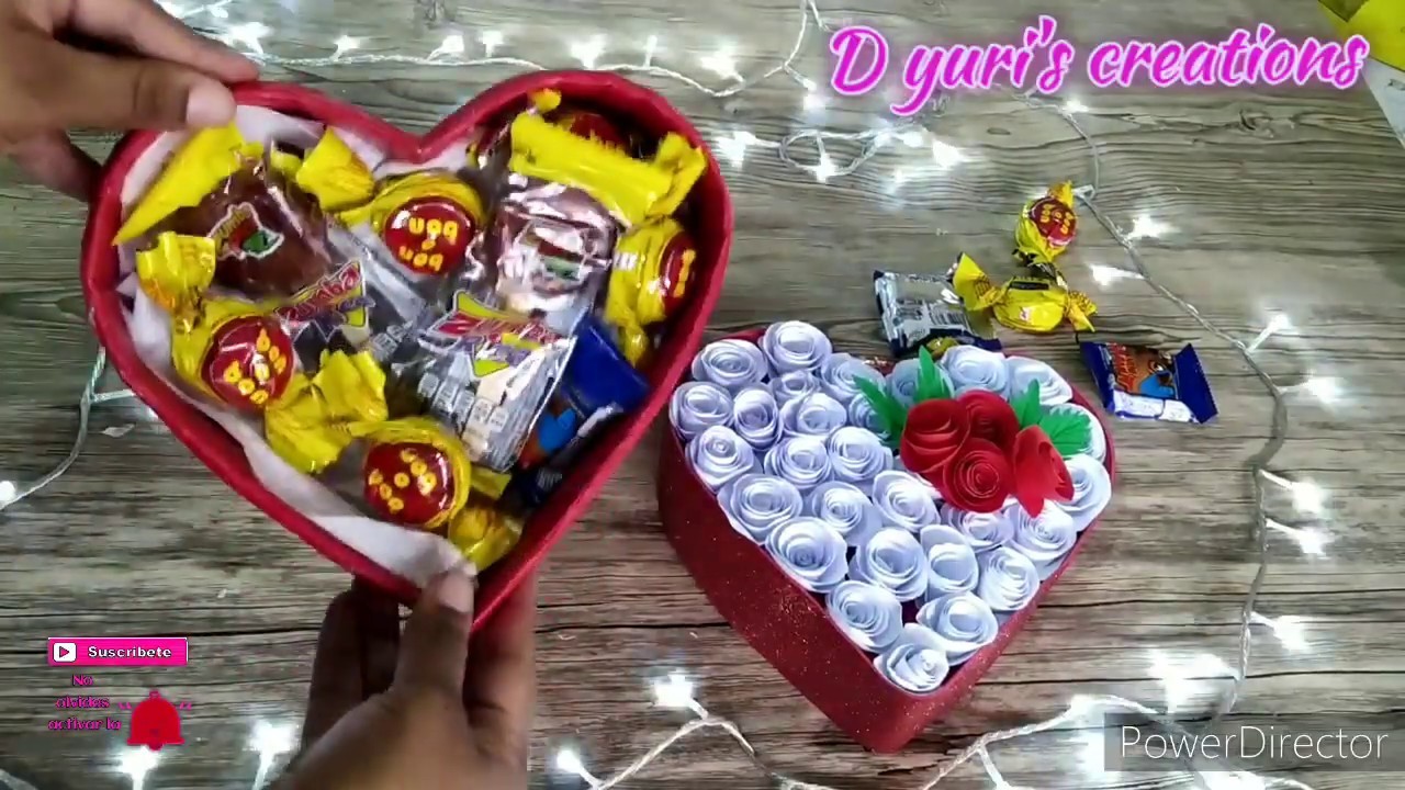 Cajita de corazón para San Valentín. DIY San valentine ideas.   DIY Heart box for valentine