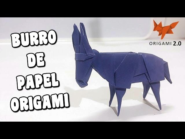???? Cómo Hacer un Asno BURRO DE PAPEL - Paso a Paso (Origami Donkey)