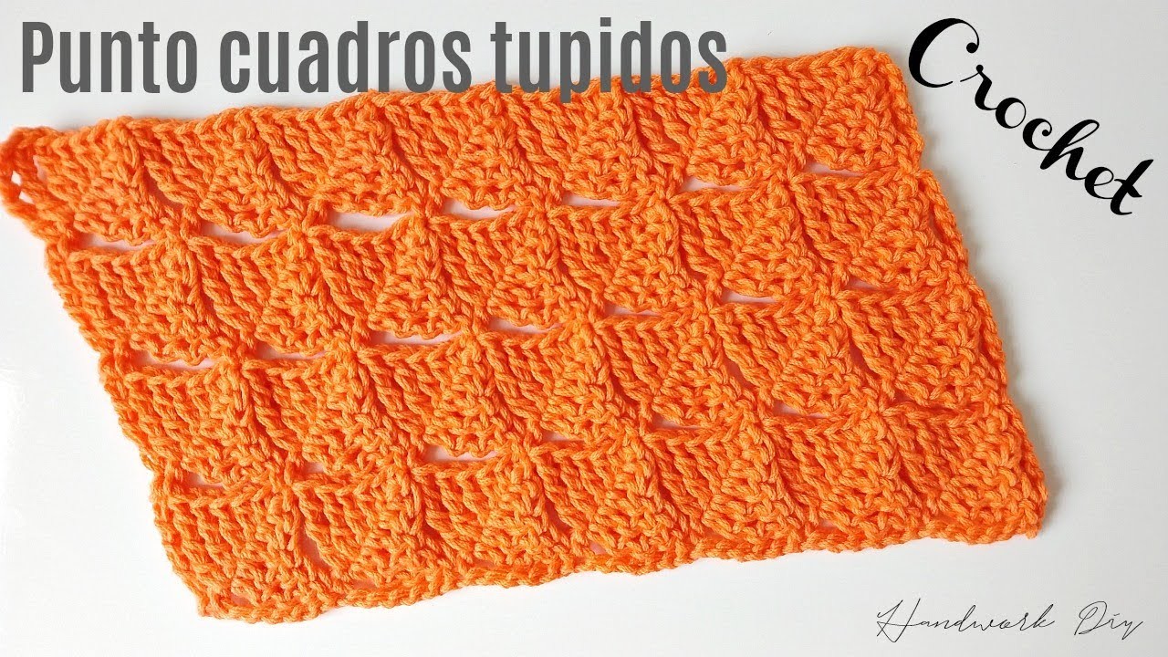 Cómo tejer punto de cuadros a crochet | Handwork Diy # 73