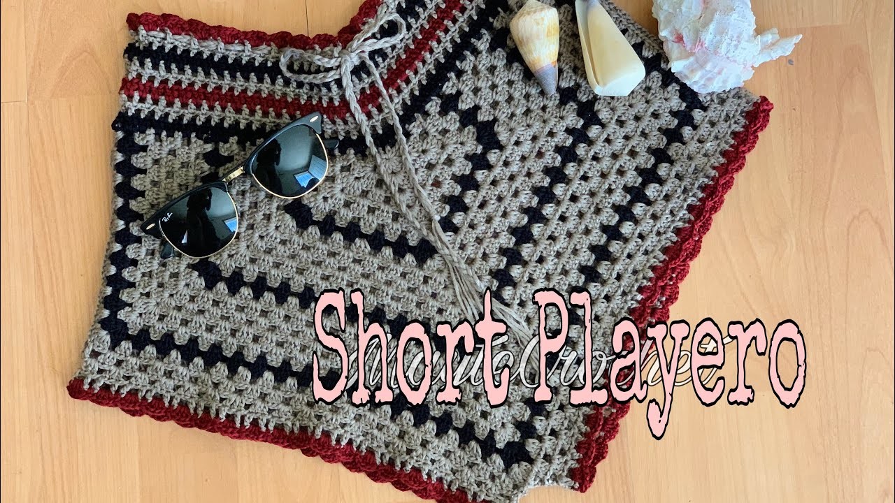 Como tejer un Short para Mujer -a crochet- (Short Playa)