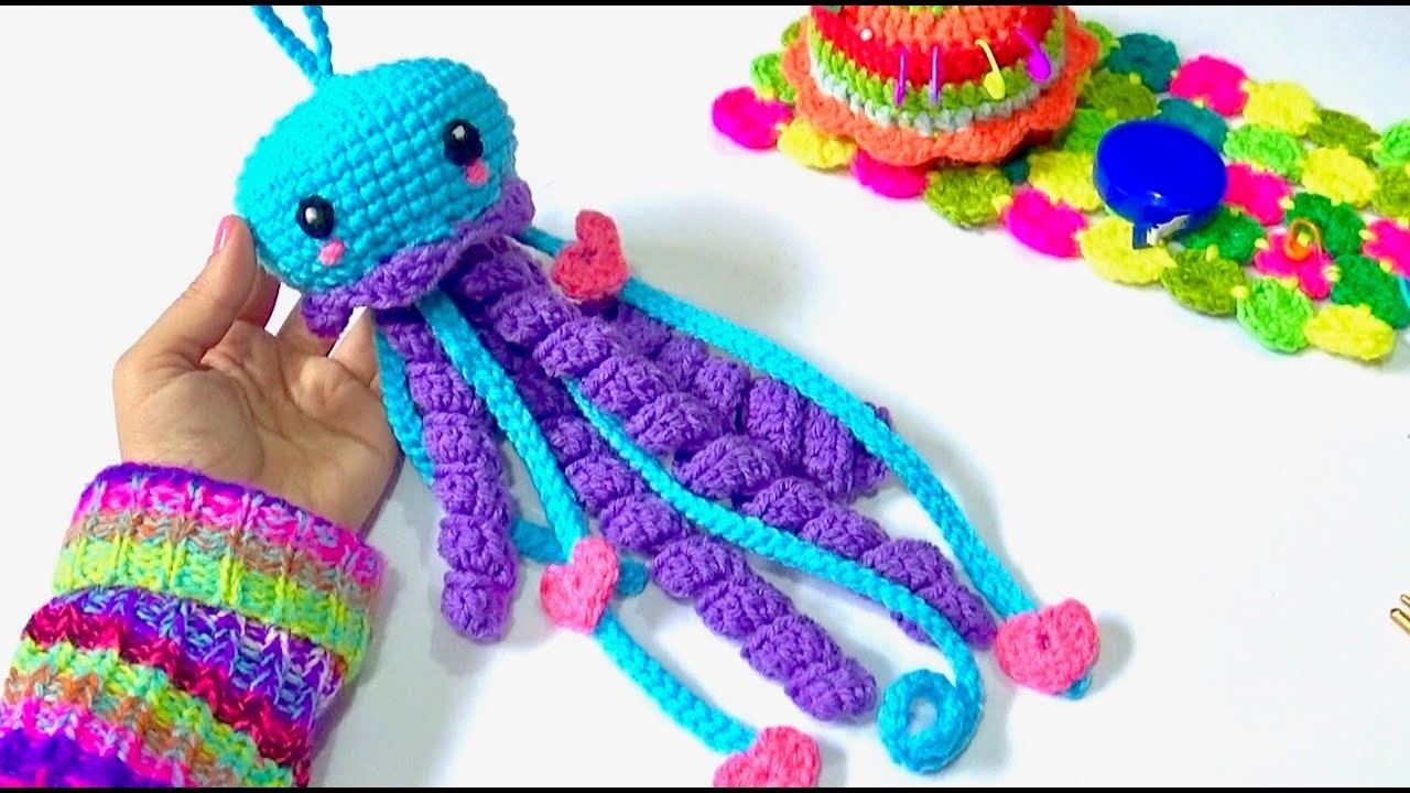 Medusa Jellyfish Tejida a crochet paso a paso
