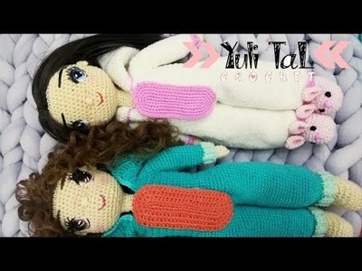 Muñeca amigurumi con pijama ( parte 3)