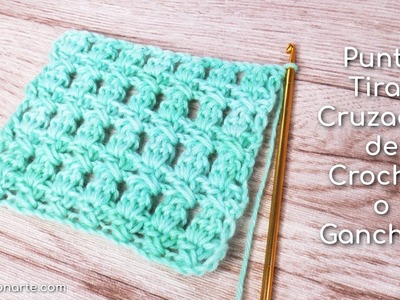 Punto Tiras Cruzadas de Crochet - Ganchillo con Aumentos y Disminuciones Explicados #crochet