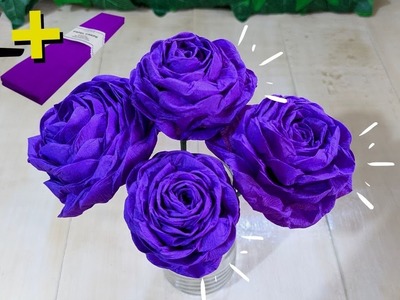 SUPER FÁCIL - Cómo hacer rosas en papel
