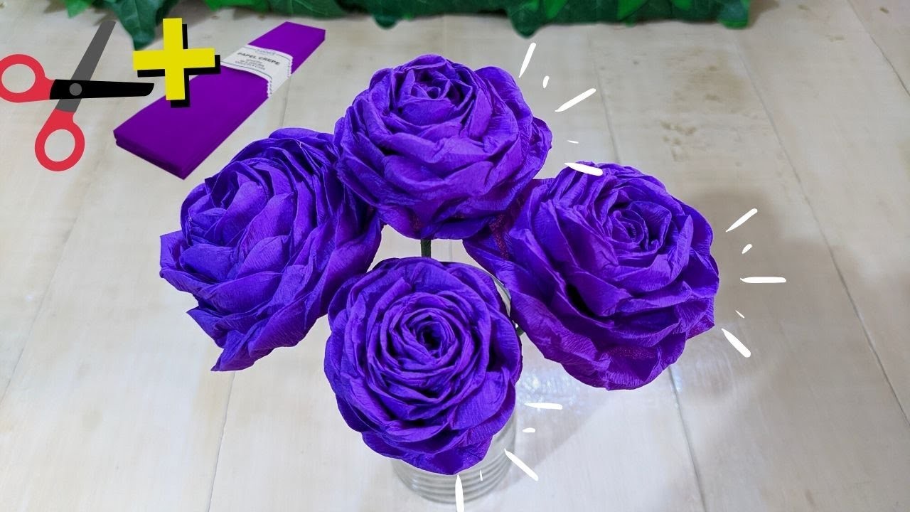 SUPER FÁCIL - Cómo hacer rosas en papel