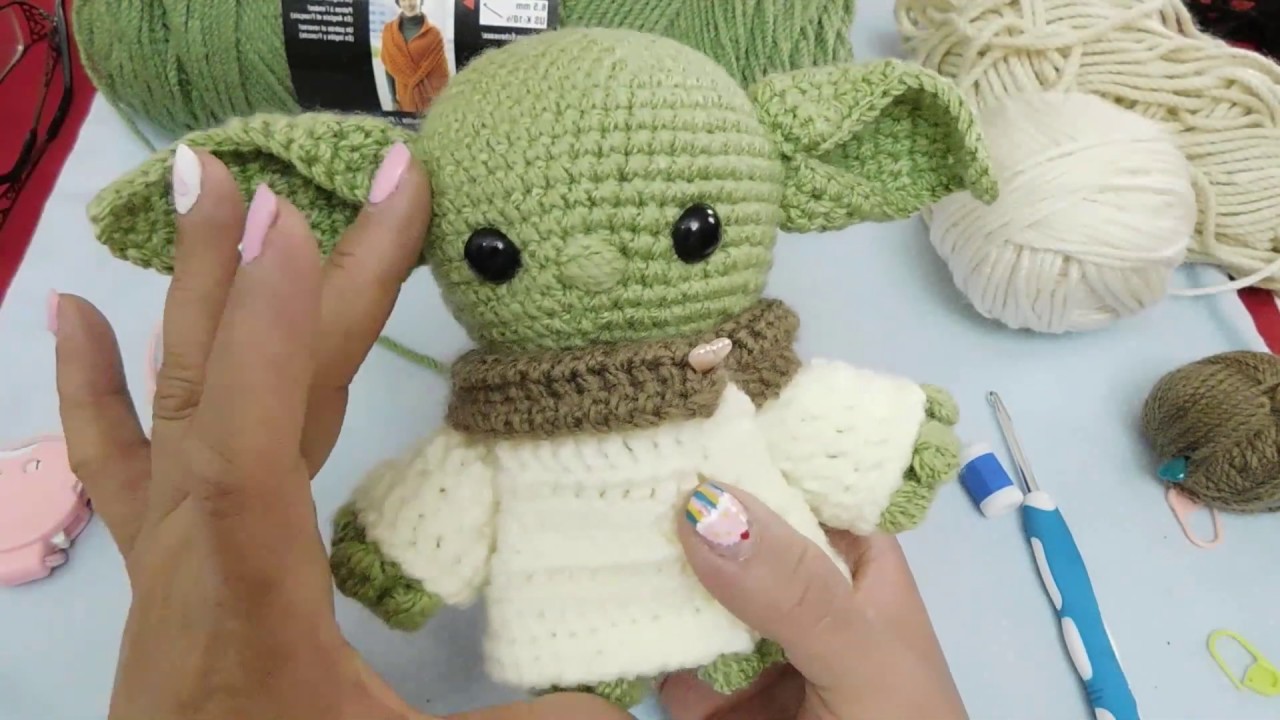 Tejer Baby Yoda Amigurumi PRIMERA PARTE Versión (DIESTRO)