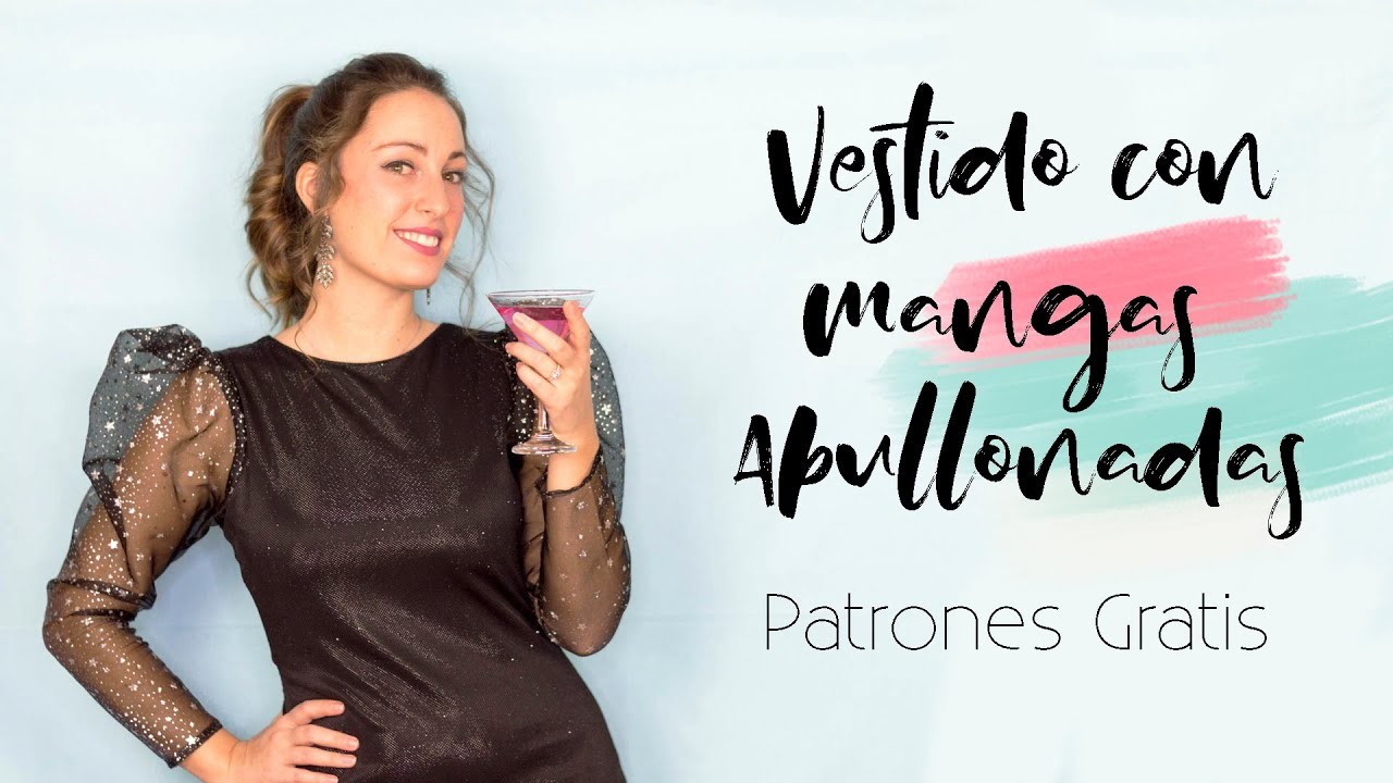 Vestido con MANGA ABULLONADA (Patrones gratis en varias tallas) |DIY| Lorena Gil