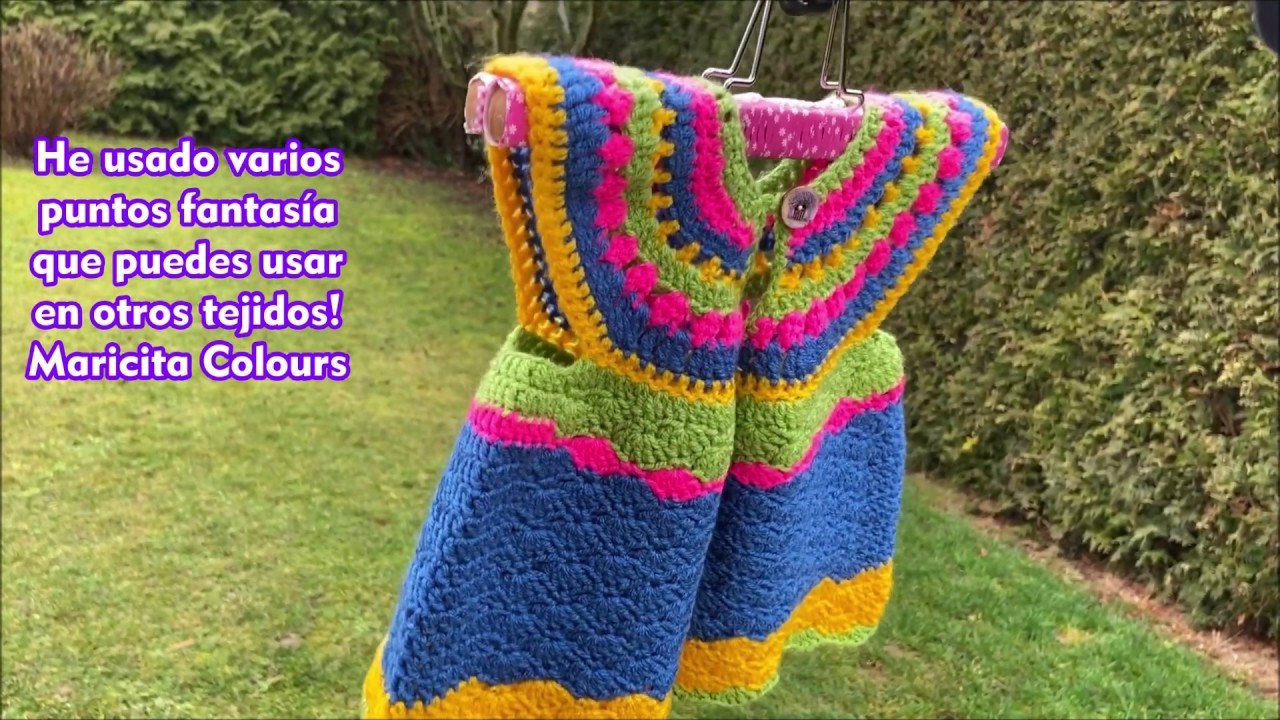 Vestido Salma a Crochet Tutorial Aquí abajo por Maricita Colours