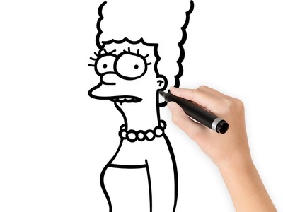 COMO DIBUJAR A MARGE SIMPSON SUPER FÁCIL