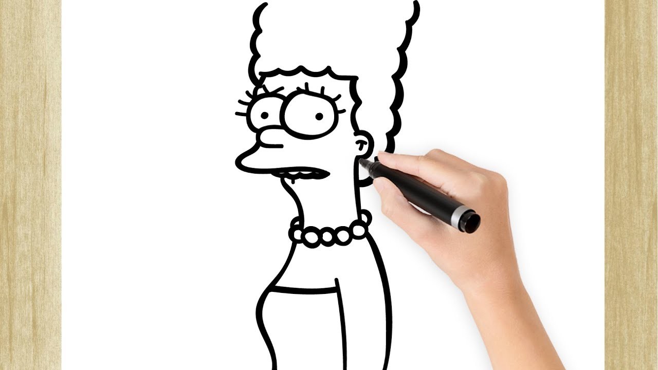 COMO DIBUJAR A MARGE SIMPSON SUPER FÁCIL