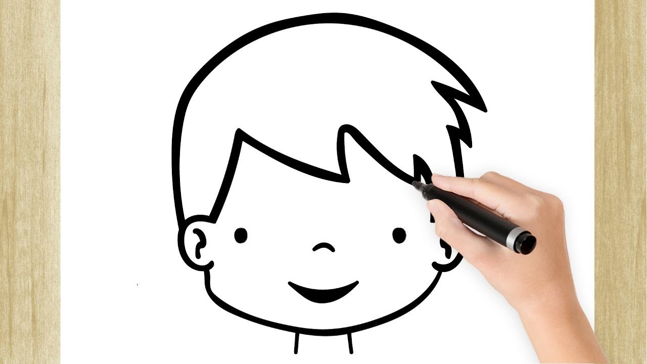 COMO DIBUJAR LA CARA DE UN CHICO SUPER FÁCIL