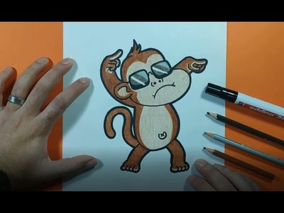Como dibujar un mono paso a paso 11 | How to draw a monkey 11