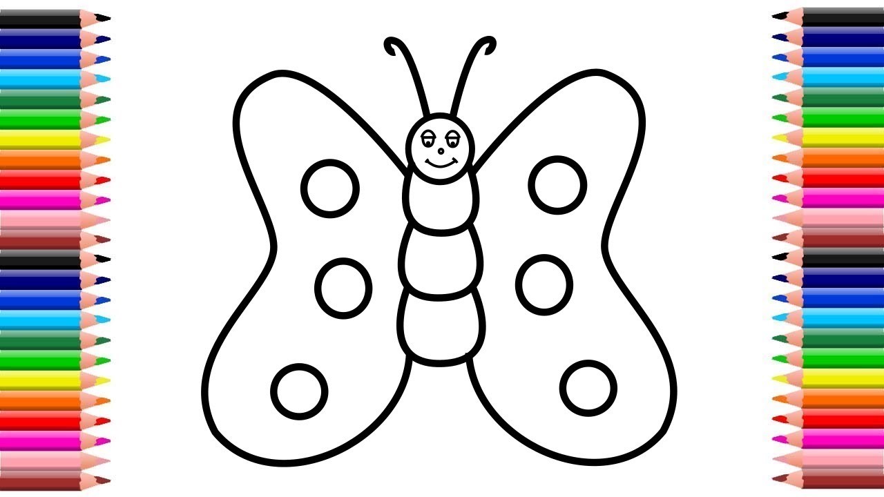 Como dibujar una mariposa facil